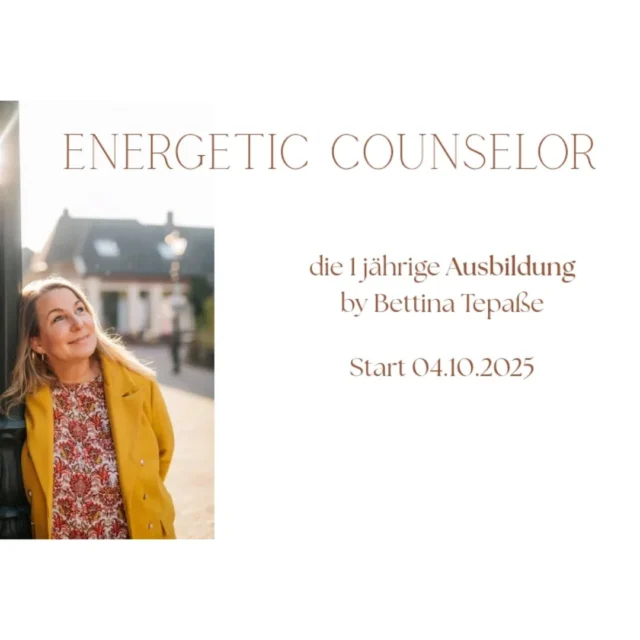 Ihr Lieben, es ist wieder soweit und die Energetic Counselor Ausbildung startet im Oktober.
1 Jahr voller Entwicklung und Heilung.
Ich freue mich auf ein spannendes Jahr mit Dir. 💛

#energeticcounselor #bocholt #modernespiritualität #entwicklung #medialität #energiearbeit #healing #soulwork